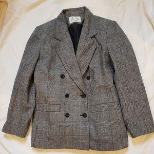 Le Suit Womens Petite Wool Blazer Size 8P